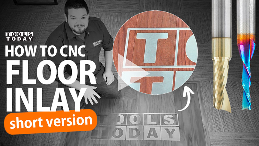 How to Make a CNC Floor Inlay - Short Version | ToolsToday